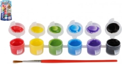 Creatoys vopsele pentru textile 12 culori cu pensulă