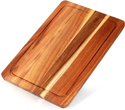 Toc de tăiat și servit din lemn de salcâm 37 × 25 cm