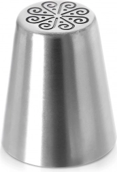 Dui rusesc de patiserie din oțel inoxidabil, floare