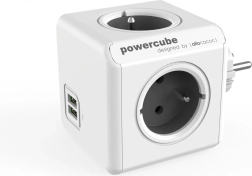 Prelungitor multipriză PowerCube Original USB, gri
