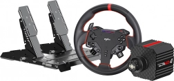 Set de curse gaming PXN VD4 Bundle F cu direct drive – bază VD4, volan WAS și pedale