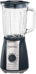 Blender de masă Morphy Richards cu bol din sticlă de 1,5 l, negru