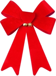 Fundă decorativă de Crăciun din velur 22 × 32 cm