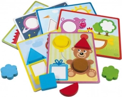 Puzzle din lemn DETOA pentru copii de la 2 ani