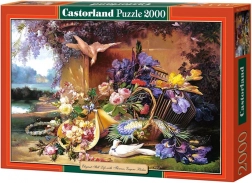Puzzle 2000 de piese – Natură statică elegantă cu flori, Eugene Bidau