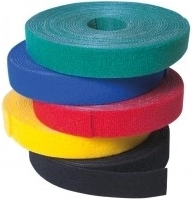 Organizator cabluri, rolă de 4 m, bandă velcro, verde