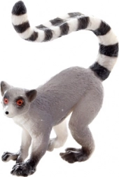 Figurină din plastic cu lemur cu coadă dungată