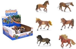 Figurină cal 13 cm - 1 bucată – Mix de cai maro