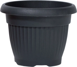 Ghiveci Terra rotund antracit 64 cm