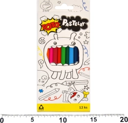 Creioane colorate triunghiulare ERGO 12 buc