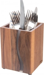 Suport din lemn pentru ustensile de bucătărie River din lemn de salcâm