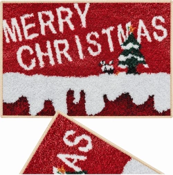 Covoraș de intrare de Crăciun Merry Christmas 50 × 80 cm