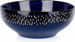 Bol salată din ceramică 25 cm, 2,8 l, albastru închis