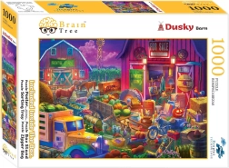Puzzle Brain Tree amurg în curtea fermei (1000 piese)