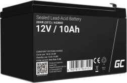 Baterie fără întreținere AGM VRLA GREEN CELL 12 V 10 Ah pentru UPS și alimentare de rezervă