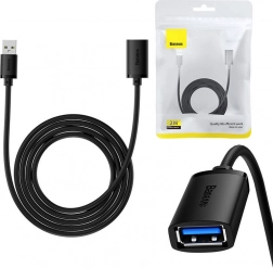 Cablu prelungitor USB 3.0 BASEUS AirJoy 2 m negru