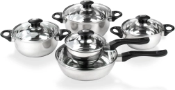 Set de vase din oțel inoxidabil 10 piese GLORY