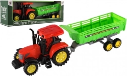 Tractor de jucărie cu remorcă din plastic 35 cm
