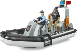 Barcă de jucărie polițistă cu figurine