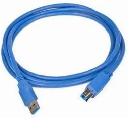 Cablu USB 3.0 AB (AM–BM) 1,8 m albastru