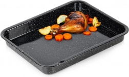 Tavă dreptunghiulară emailată 39,5 × 33,5 × 4,5 cm, 4 l