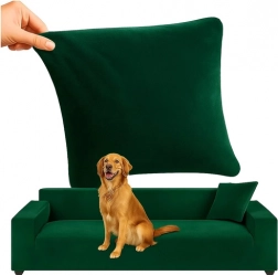 Husă pentru canapea pe colț RUHHY verde 190-230 cm