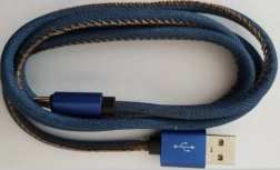 Cablu micro USB Premium Jeans 1 m