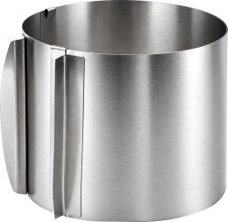 Inel de patiserie ajustabil Zortiva 16–30 cm, înălțime 15 cm