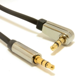 Cablu stereo jack 3,5 mm 1,8 m cu conector unghi drept