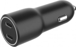 Încărcător auto cu 2x USB-C PD 40W negru