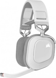 Corsair HS80 RGB Wireless căști de gaming wireless cu sunet surround, albe - 1 bucată