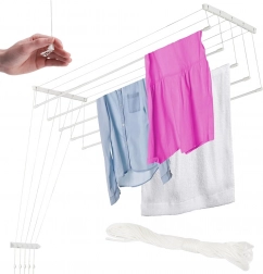 Uscător de rufe pentru tavan 180 cm, 5 bare