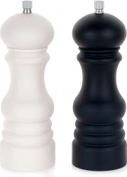 Set de râșnițe pentru sare și piper 17,5 cm – alb și negru