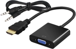 Adaptor HDMI (M) la VGA (F) cu audio