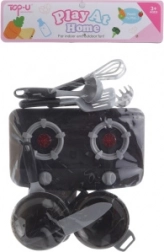 Set de veselă pentru copii cu aragaz pe baterii