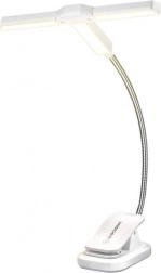 Lumina de carte cu trei capete Glocusent USB-C alb