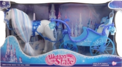 Cal cu trăsură albastră