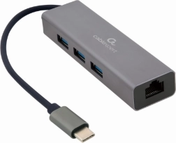 Hub USB 3× USB 3.0 cu placă de rețea gigabit
