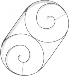 Formă decupaj din inox cornuleț 13 cm Orion