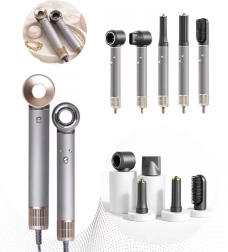 Uscător de păr și styler multifuncțional 5‑în‑1 cu ionizare și aer rece 1300 W