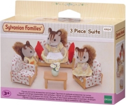 Set de canapea cu trei piese SYLVANIAN FAMILIES pentru căsuță