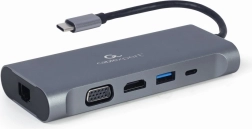 Adaptor USB-C Hub USB-C PD GbE VGA HDMI 3xUSB 3.1 placă audio