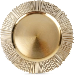 Suport decorativ auriu pentru farfurie 33 cm
