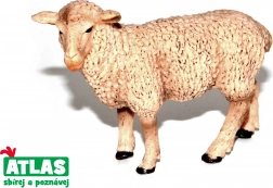 Figurină de oaie pictată manual, 9 cm