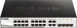 Switch inteligent Gigabit DGS-1210-20/E cu 16 porturi GE și 4 SFP