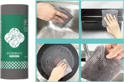 Prosoape și bureți de bucătărie la rolă 20 × 9 cm, gri, 25 buc