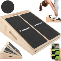 Placă înclinată din lemn pentru întinderea gambelor TRIZAND