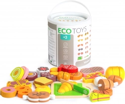 Alimente din lemn pentru tăiat pentru copii ECOTOYS