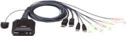 Comutator 2 porturi USB DP KVM CS22DP