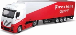 Camion metalic Bburago 1:43 Volvo FH16 Globetrotter 750 XXL cu semiremorcă